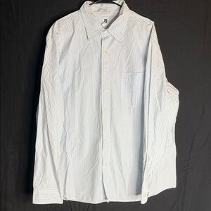 GAP Men's Blue Striped Button Down Shirt